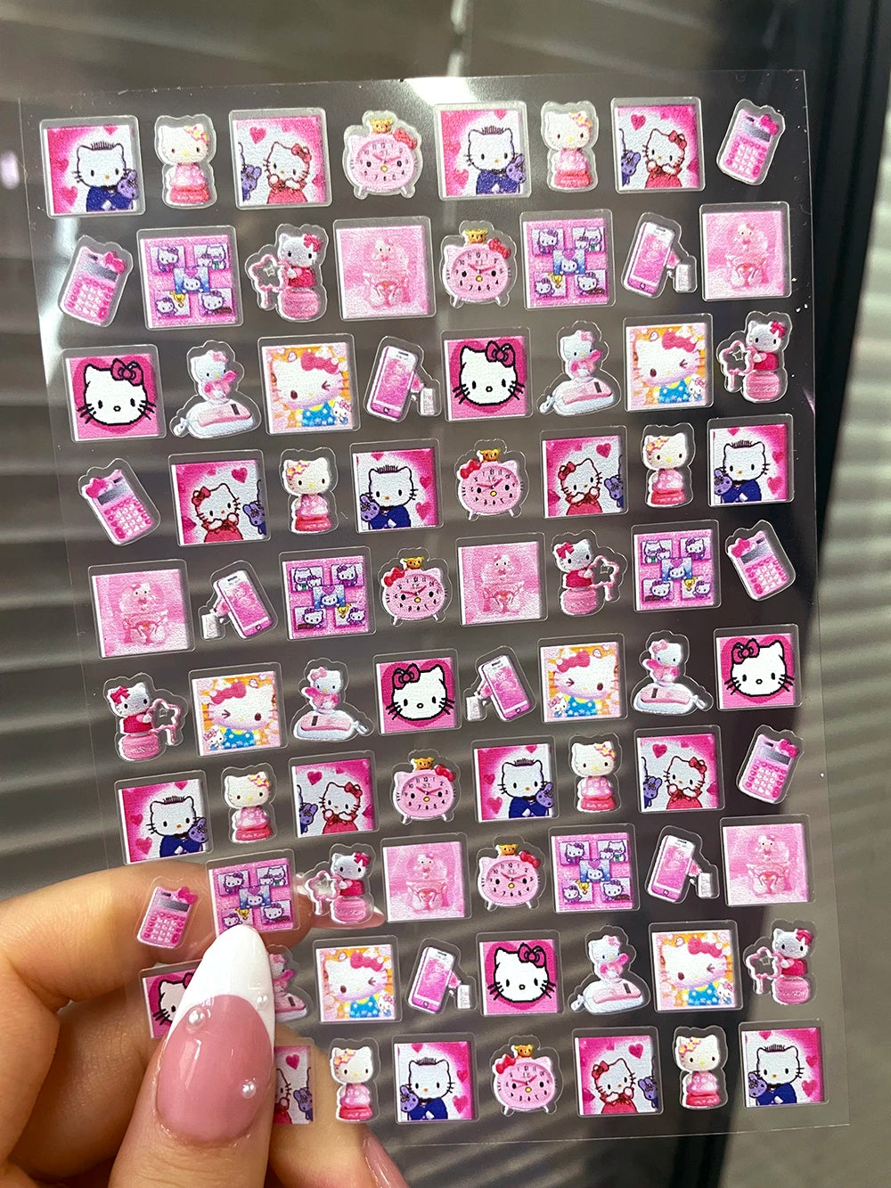 DIY 63Pcs/Piece Kawaii Nail Sticker Girl Sticker Cute Water Bottle Notebook Suitcase Diary Sticker Material Gifts Decorations