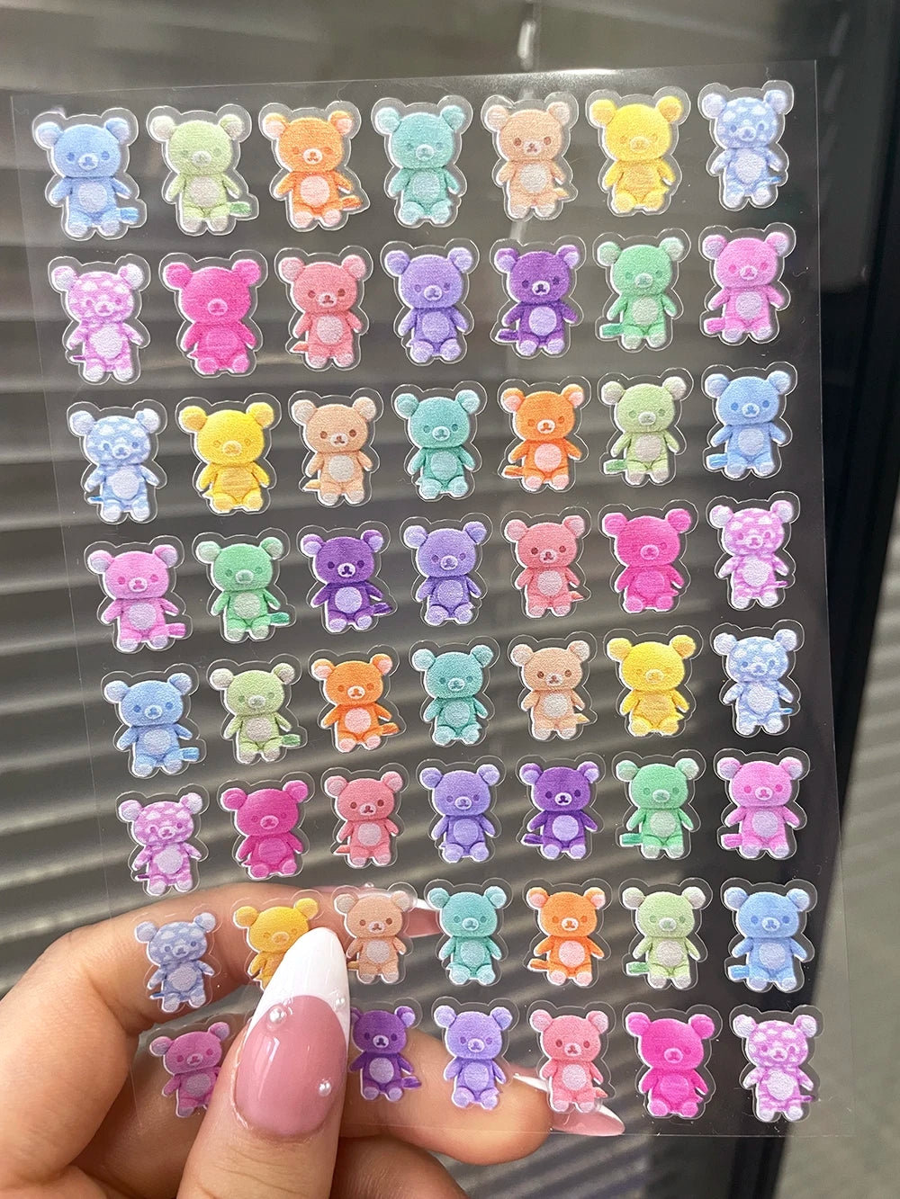 DIY 63Pcs/Piece Kawaii Nail Sticker Girl Sticker Cute Water Bottle Notebook Suitcase Diary Sticker Material Gifts Decorations