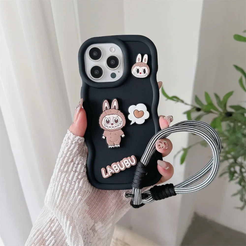 Handrem iPhone Skal - Cartoon Design 🎀