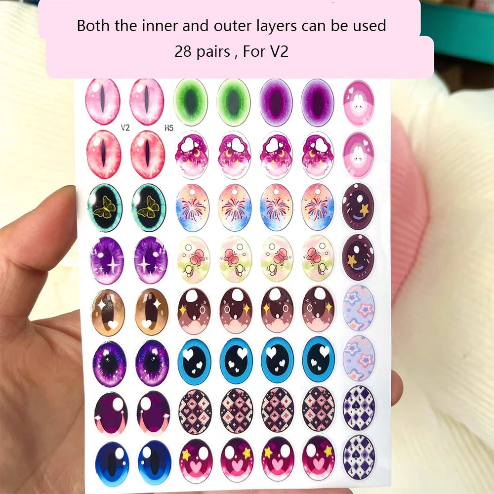 Labubu Ögon Stickers för Mobilskal - DIY Design! 👁️📱