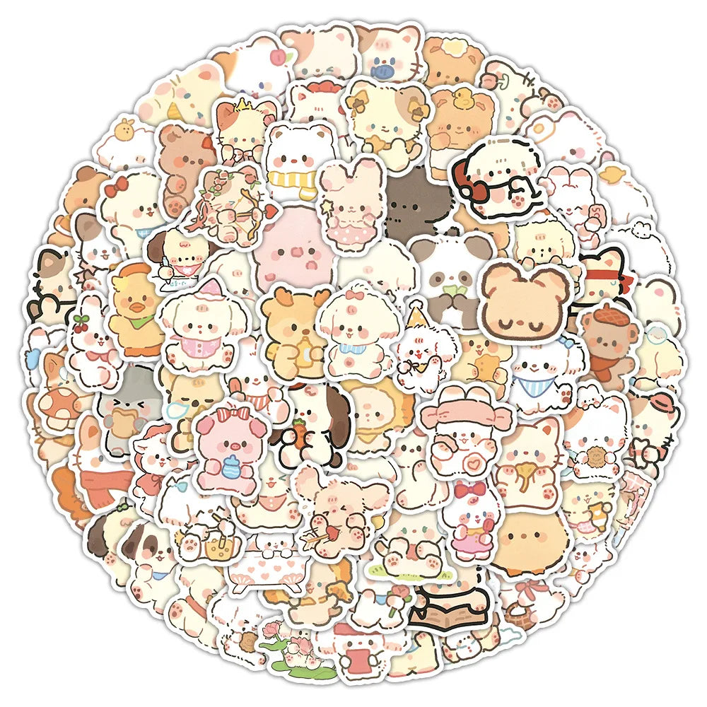 Kawaii Katt Stickers för Mobilskal - DIY Design Pack 🐱📱