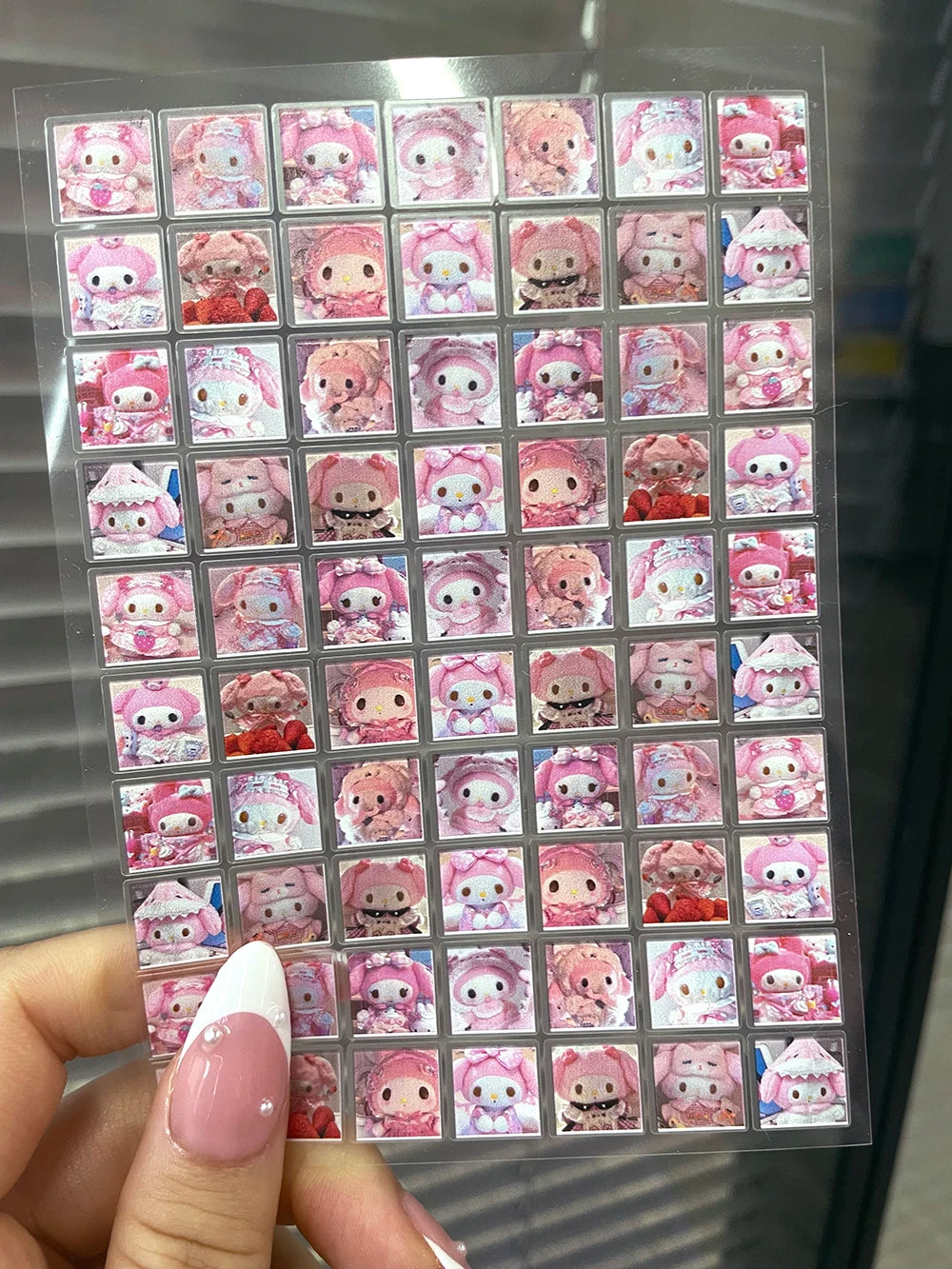 DIY 63Pcs/Piece Kawaii Nail Sticker Girl Sticker Cute Water Bottle Notebook Suitcase Diary Sticker Material Gifts Decorations