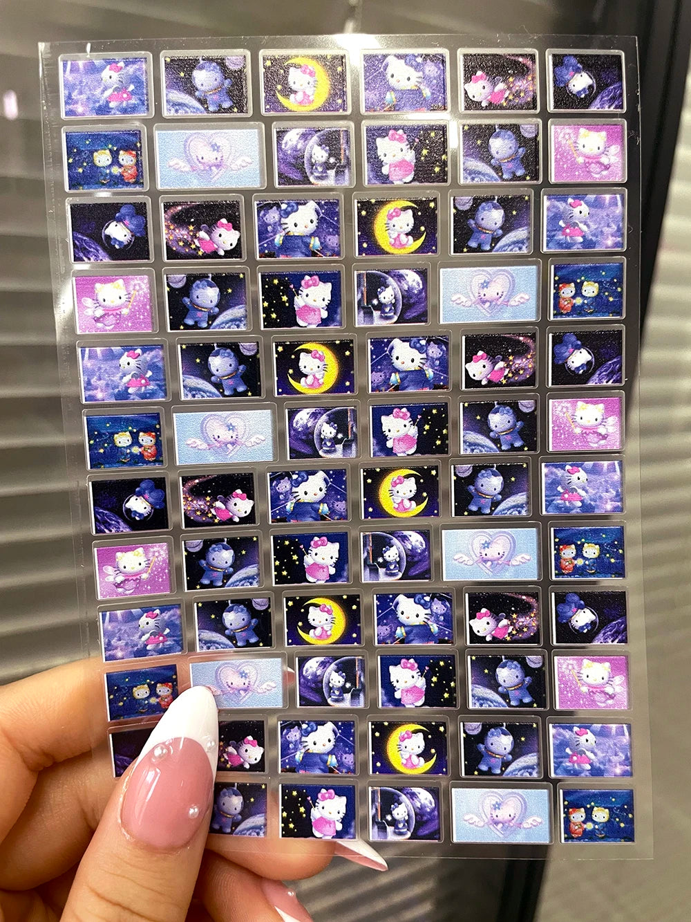 DIY 63Pcs/Piece Kawaii Nail Sticker Girl Sticker Cute Water Bottle Notebook Suitcase Diary Sticker Material Gifts Decorations