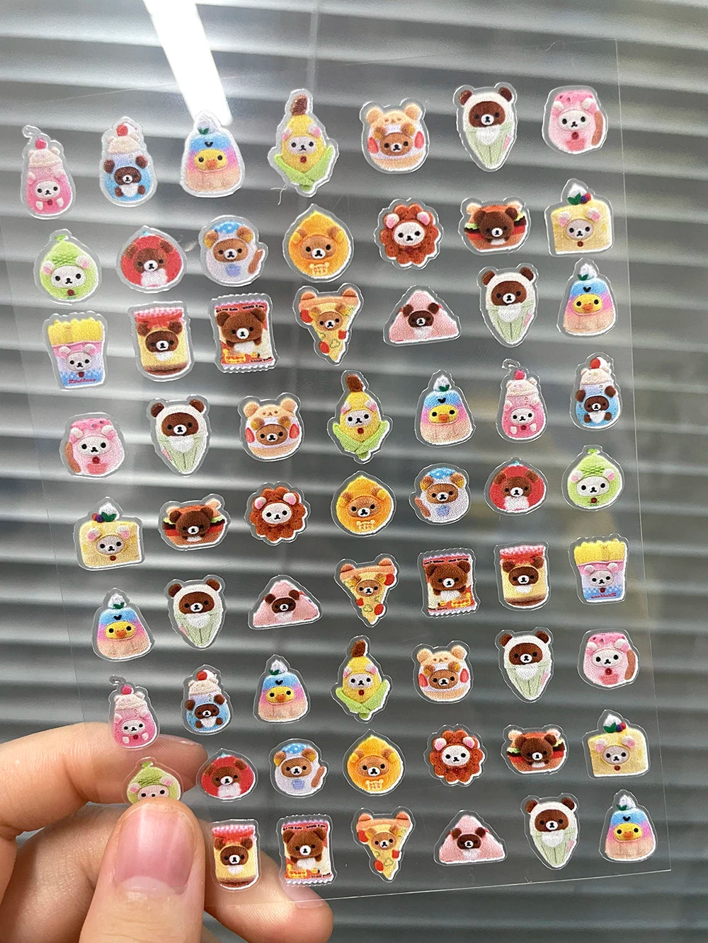 DIY 63Pcs/Piece Kawaii Nail Sticker Girl Sticker Cute Water Bottle Notebook Suitcase Diary Sticker Material Gifts Decorations