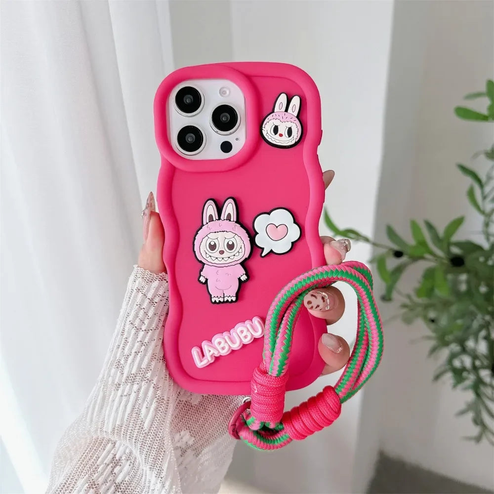 Handrem iPhone Skal - Cartoon Design 🎀