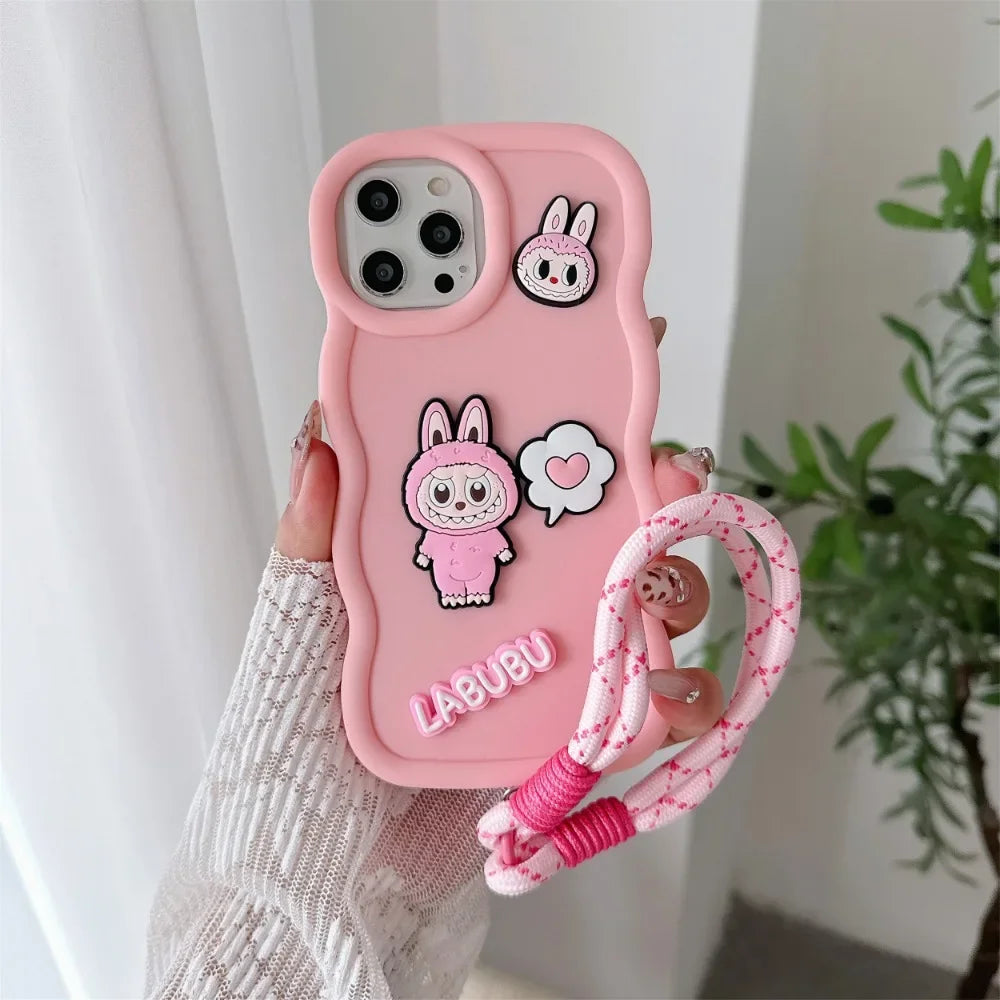 Handrem iPhone Skal - Cartoon Design 🎀