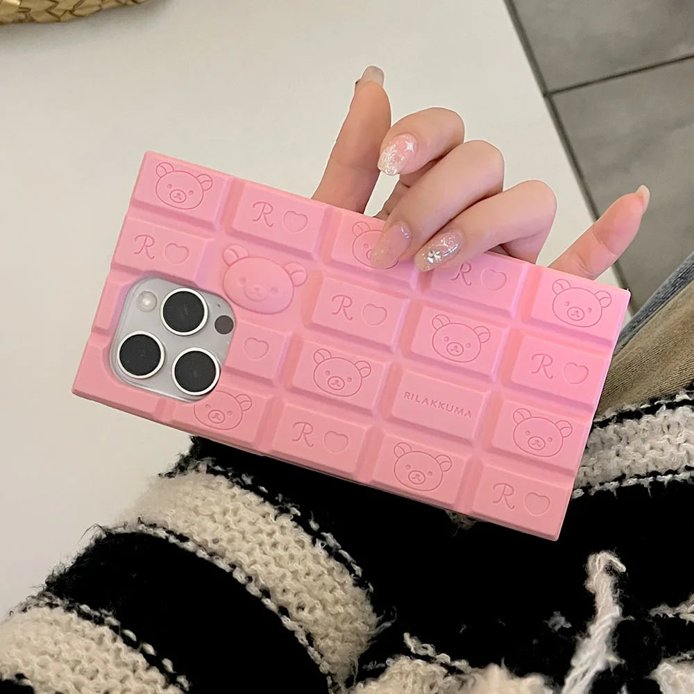 Söt Choklad-Björn iPhone Skal - 3D Kawaii Design 🐻🍫