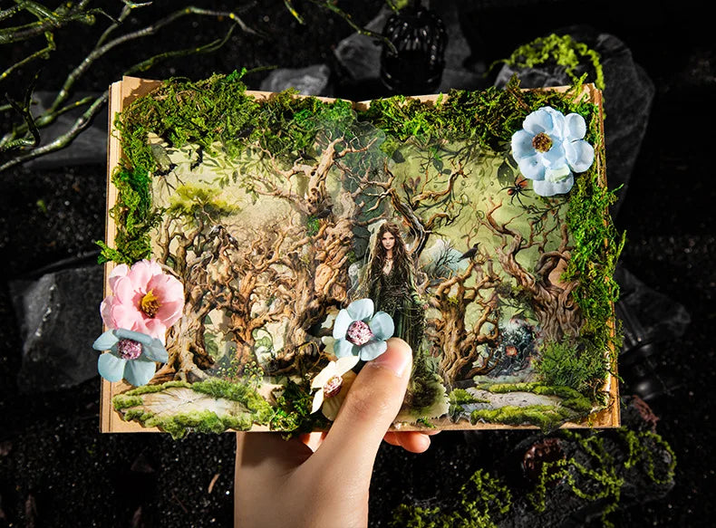 20pcs/lot Kawaii Stationery Stickers dark woods DIY Junk Journal Paper stickers Planner Decorative Mobile stickers
