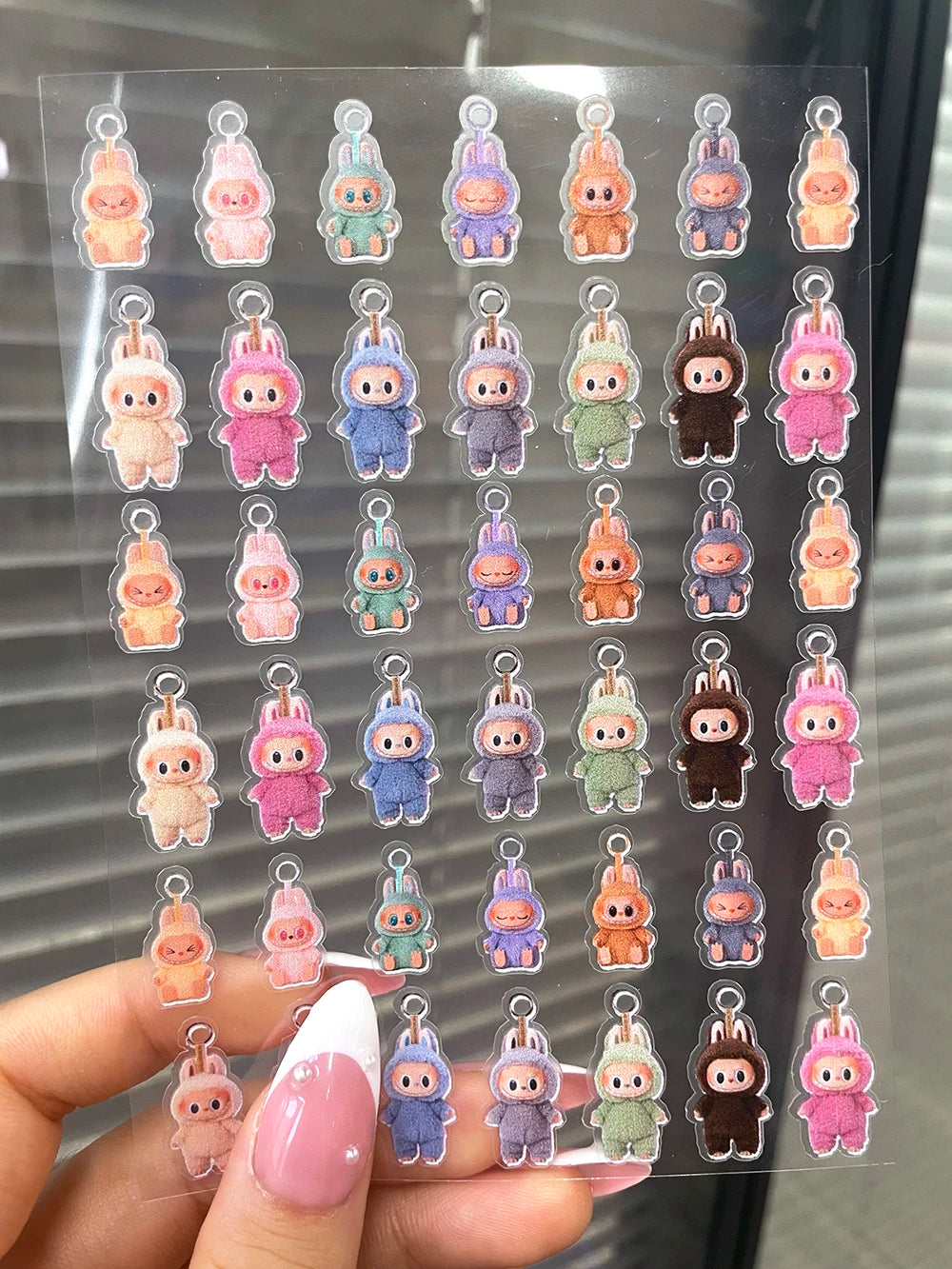 DIY 63Pcs/Piece Kawaii Nail Sticker Girl Sticker Cute Water Bottle Notebook Suitcase Diary Sticker Material Gifts Decorations