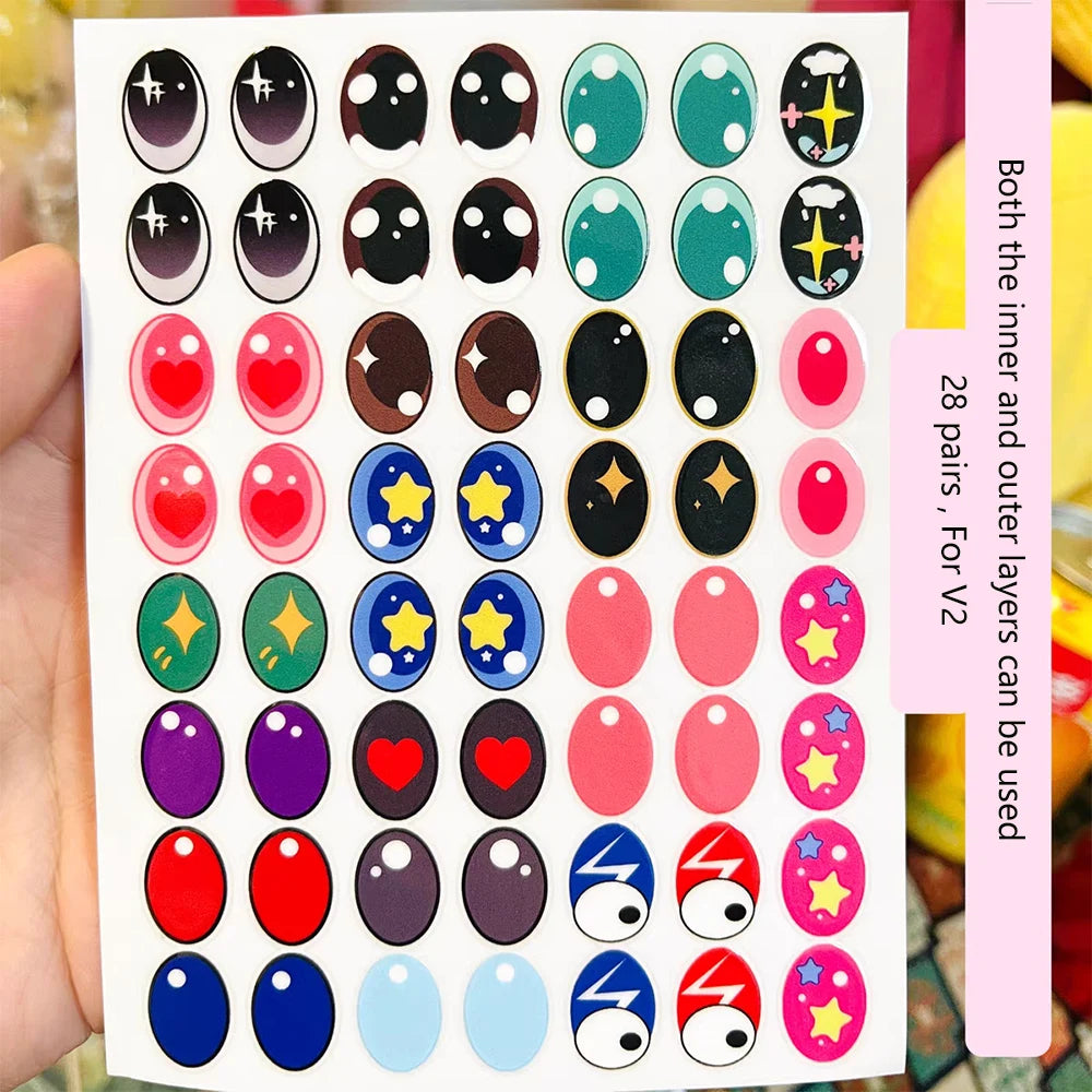 Labubu Ögon Stickers för Mobilskal - DIY Design! 👁️📱