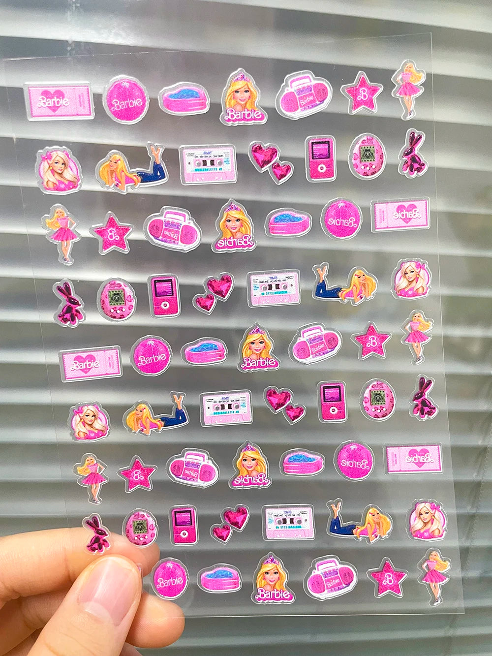 DIY 63Pcs/Piece Kawaii Nail Sticker Girl Sticker Cute Water Bottle Notebook Suitcase Diary Sticker Material Gifts Decorations