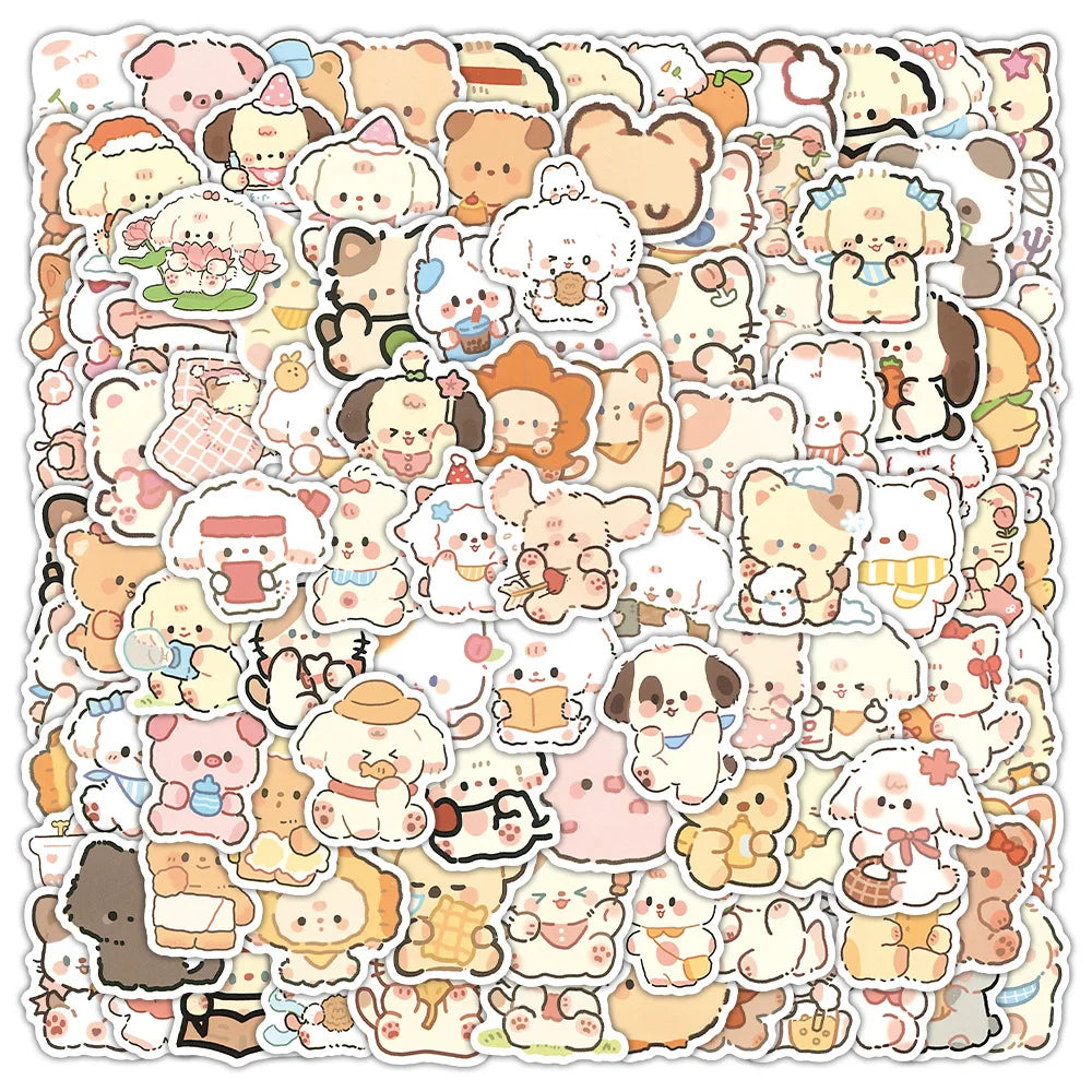 Kawaii Katt Stickers för Mobilskal - DIY Design Pack 🐱📱