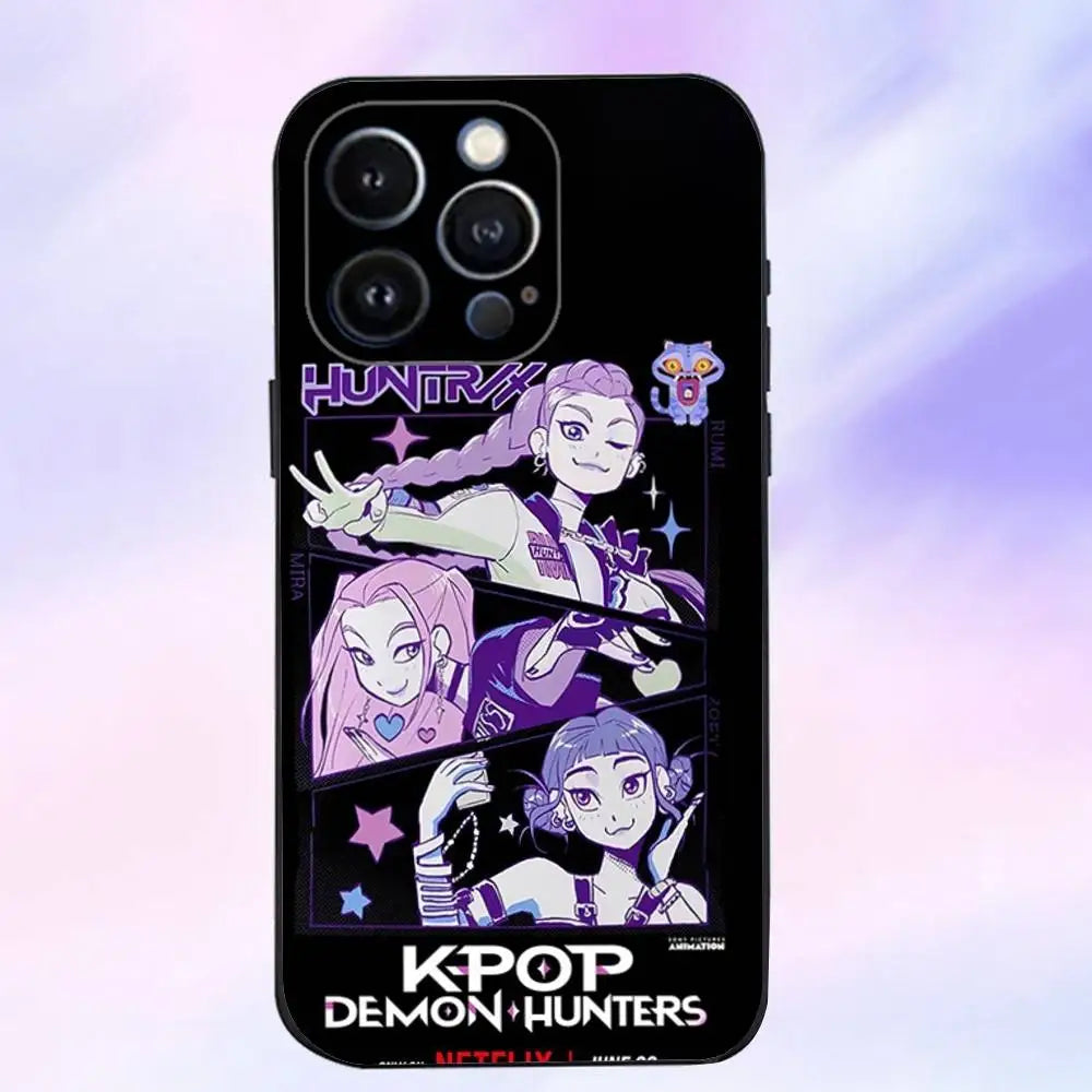 Anime Demon Hunters Mobilskal iPhone - Kpop Design Skyddsfodral