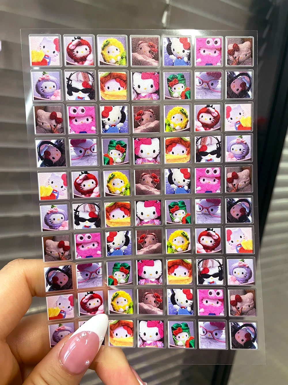 DIY 63Pcs/Piece Kawaii Nail Sticker Girl Sticker Cute Water Bottle Notebook Suitcase Diary Sticker Material Gifts Decorations