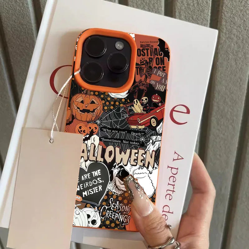 Spooky Pumpkin Soft Halloween-skal ππ»