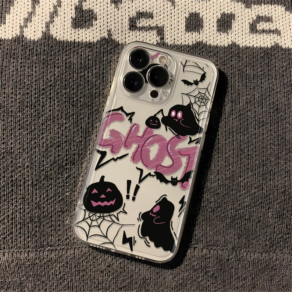 Dark Pumpkin Ghost Halloween-skal 🎃👻