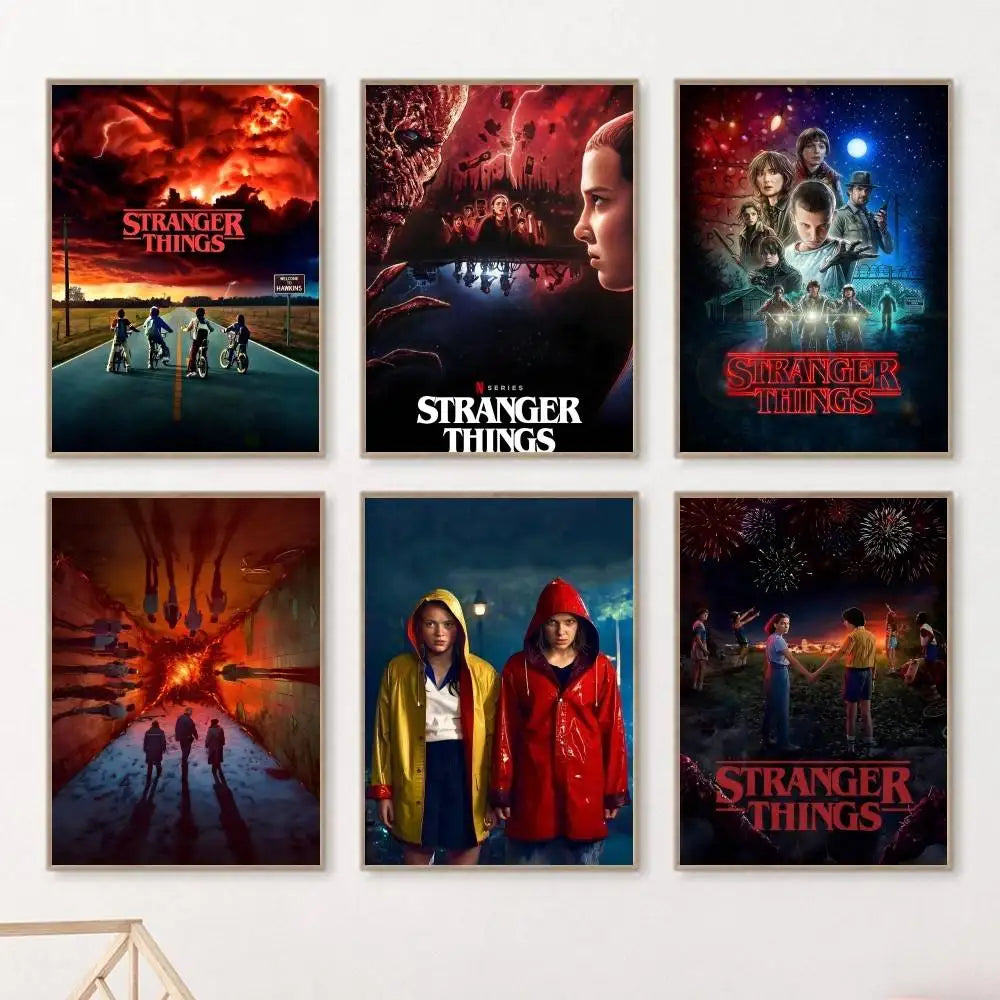 Stranger Things Poster - Väggdekoration (9 Motiv)