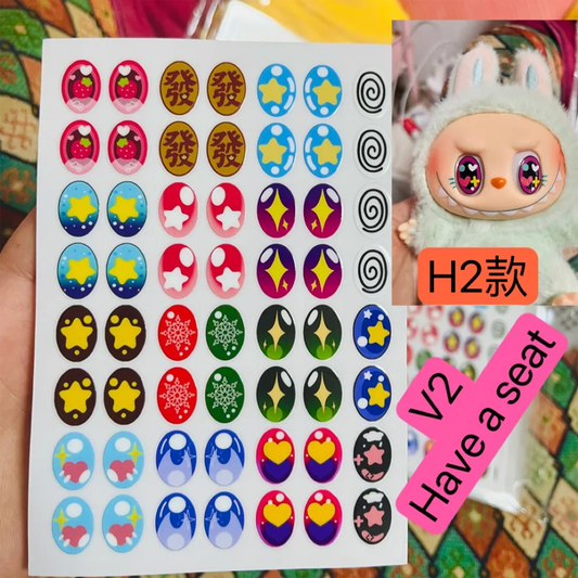 Labubu Ögon Stickers för Mobilskal - DIY Design! 👁️📱