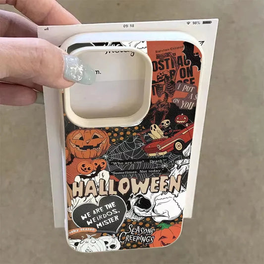 Spooky Pumpkin Soft Halloween-skal 🎃👻