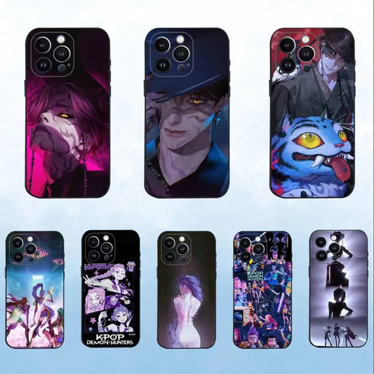 Anime Demon Hunters Mobilskal iPhone - Kpop Design Skyddsfodral