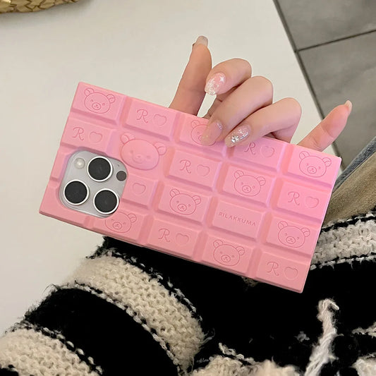 Söt Choklad-Björn iPhone Skal - 3D Kawaii Design 🐻🍫