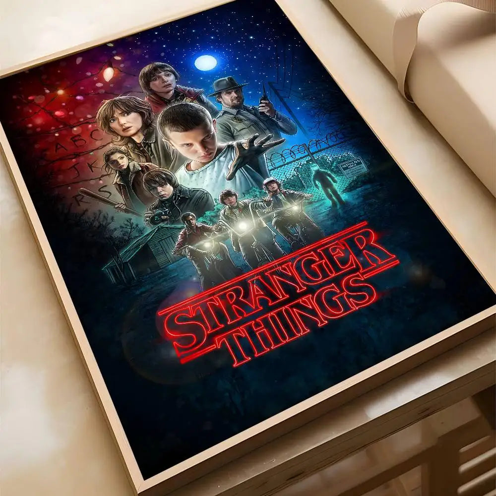Stranger Things Poster - Väggdekoration (9 Motiv)