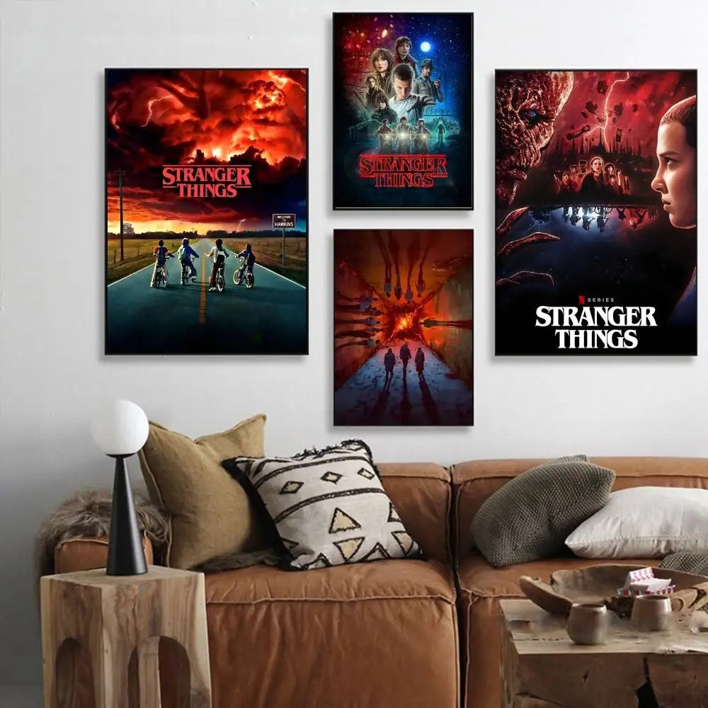 Stranger Things Poster - Väggdekoration (9 Motiv)