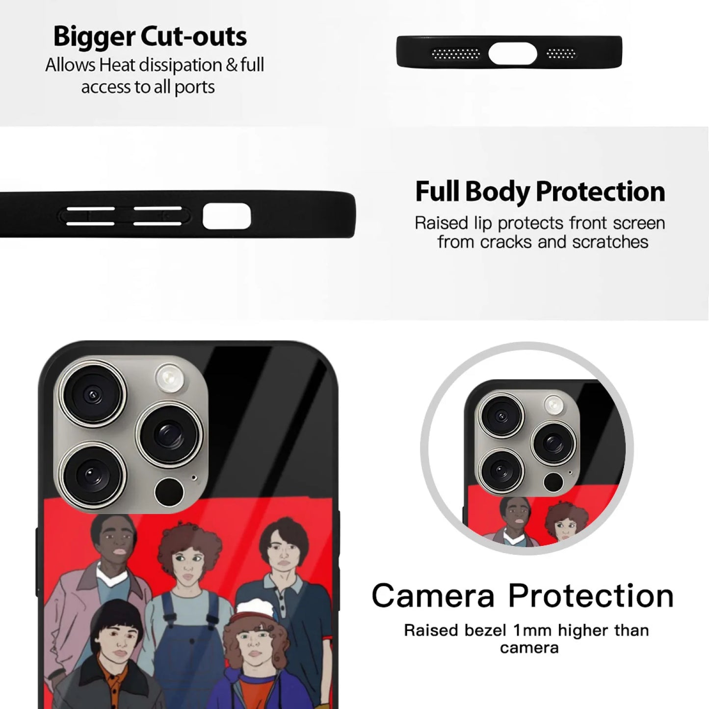 Stranger Things Gänget Mobilskal - Eleven Mike Lucas iPhone Skal