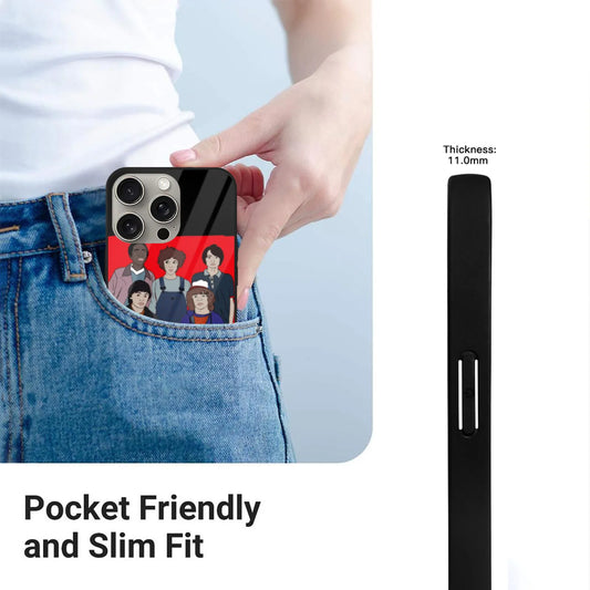 Stranger Things Gänget Mobilskal - Eleven Mike Lucas iPhone Skal