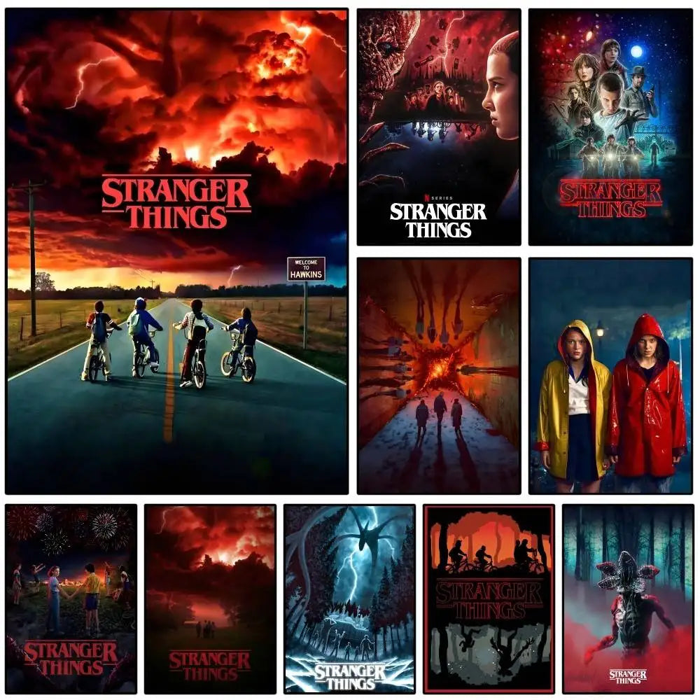 Stranger Things Poster - Väggdekoration (9 Motiv)