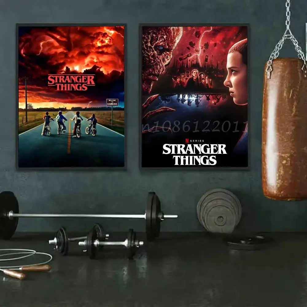 Stranger Things Poster - Väggdekoration (9 Motiv)